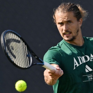 Deutschlands Alexander Zverev beim Training