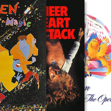 Cover verschiedener Queen-Alben