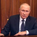Wladimir Putin während einer Fernsehansprache, in der er die Teilmobilmachung verkündetete (21.09.2022)