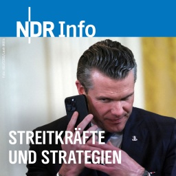 Der US-Verteidigungsminister Pete Hegseth benutzt ein Handy-Telefon im East Room des Weißen Hauses in Washington (USA).