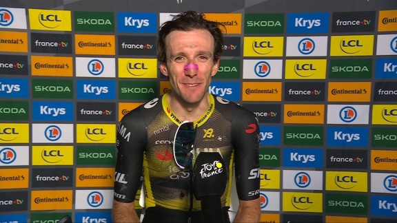 Sportschau Tour De France - 10. Etappe - Sieger Simon Yates Im Interview