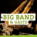 Blechblasinstrumente und der Schriftzug Big Band &amp; Gäste