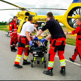 Notruf nach Motorradunfall
