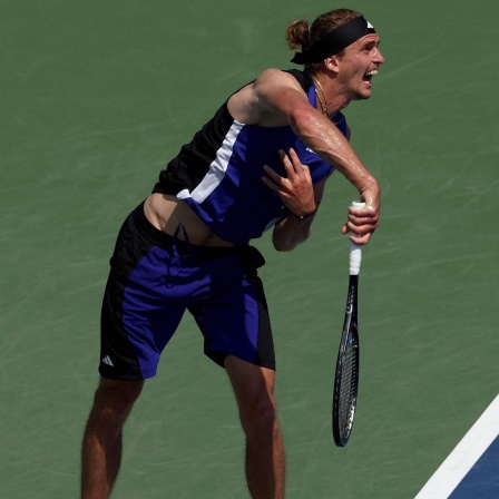 Zverev in Aktion