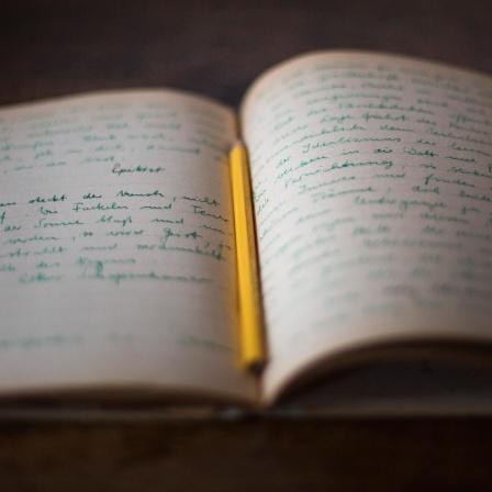Eine altes Notizbuch oder Tagebuch