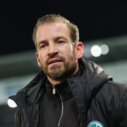 Greuter Fürths Jan Siewert vor dem Spiel im Stadion