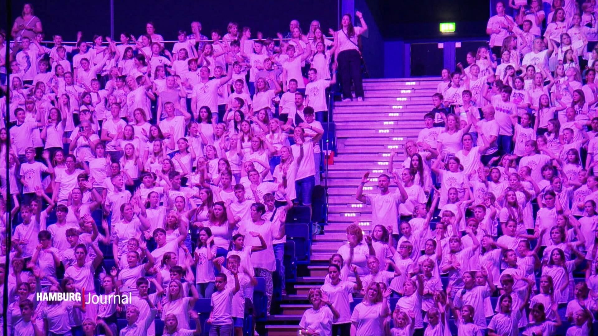 Hamburg Journal 6k UnitedChor 6.000 Kinder singen in der Arena ARD Mediathek
