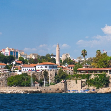 Blick auf die Altstadt Kaleici in Antalya in der Türkei. 