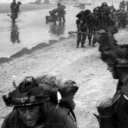 Landung der britischen 3. Infanteriedivision im Abschnitt "Sword", 6.6.1944.