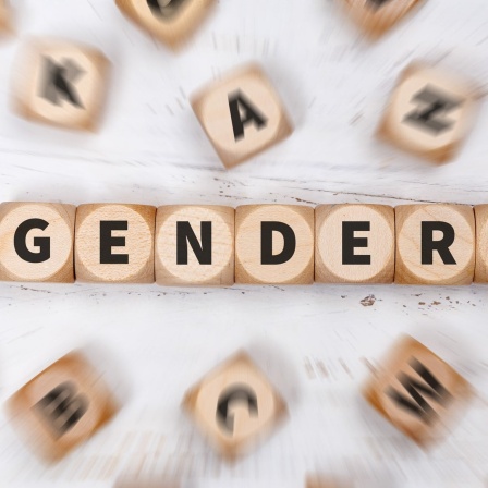 Würfel bilden das Wort "Gendern"