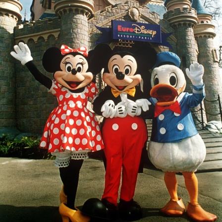 Micky Maus vor Disneyland | LED Bild