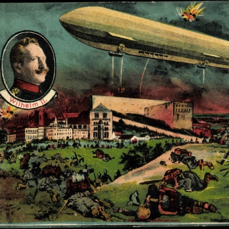 Deutsche Postkarte von Lüttich nach der Eroberung im August 1914