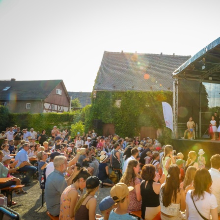 XIV. Mjezynarodny folklorny festiwal "Łužica", Folklorefestival Lausitz 2023, Impressionen aus Crostwitz