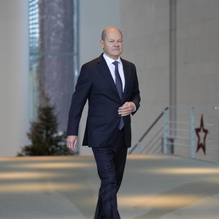 Bundeskanzler Olaf Scholz (SPD) im Bundeskanzleramt. 11.12.2024