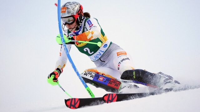 Ski Alpin - der 1. Lauf beim Slalom der Frauen in Levi - in voller Länge