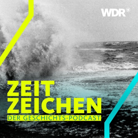 Ein Orkan wütet an der Nordseeküste