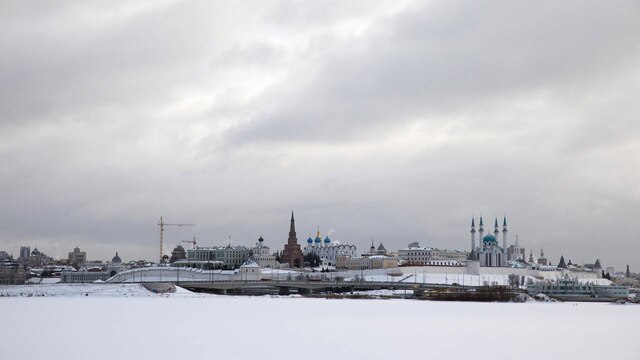 Kasan, Hauptstadt Tatarstans, im Winter