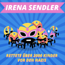 Episodenbild vom MDR TWEENS Podcast Magisches Mikro auf dem eine Gruppe Tweenies abgebildet ist und die Schrift "Irena Sendler, rettete über 2000 Kinder vor den Nazis"