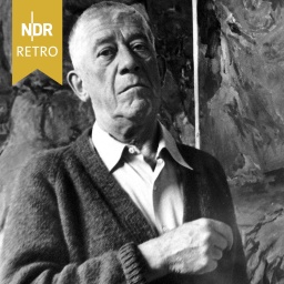 Porträt des Malers Oskar Kokoschka (Ausschnitt).