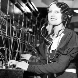 Telefonistin in den 1920er-Jahren