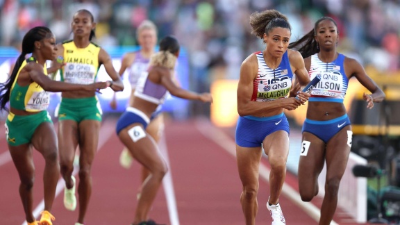 Sportschau - Gastgeberinnen Siegen über 4x400 M