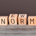 Wooden blocks with letters forming words 'New Normal' / ID: 42661648