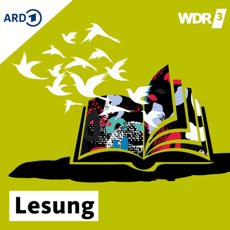 Illustration WDR 3 Lesung: Ein Ohr, daneben fliegende Vögel.