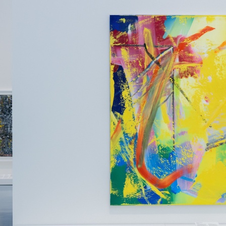 Das Werk ·I.S.A. (555)· von 1984 des Künstlers Gerhard Richter ist in der Ausstellung ·Verborgene Schätze. Werke aus rheinischen Privatsammlungen· im Museum Kunstpalast zu sehen.