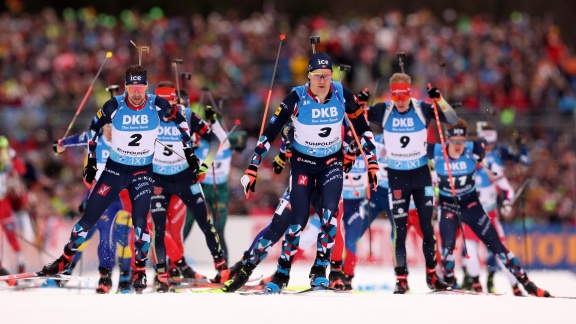 Sportschau - Massenstart Der Männer In Ruhpolding - Das Rennen