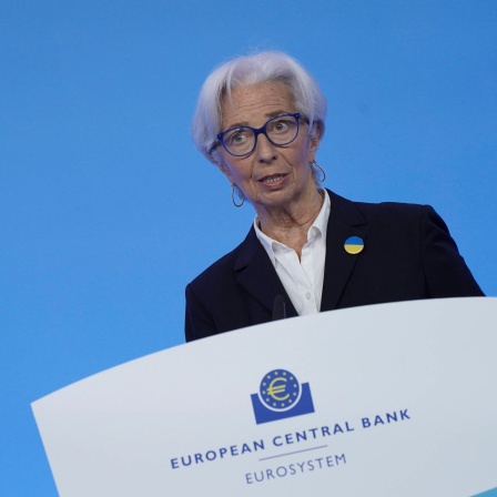 Christine Lagarde, Präsidentin der Europäischen Zentralbank (EZB) im März 2022