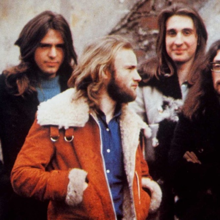 Rockband Genesis in der Mitte der 1970er Jahre