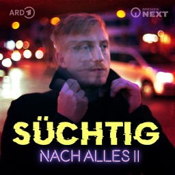 Hubertus Koch, davor der Schriftzug "Süchtig nach Alles II"