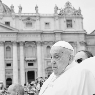 Papst Franziskus auf dem Petersplatz (20.4.2025)