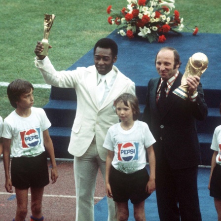 Fußball-Weltmeisterschaft 1974: Pele und Uwe Seeler