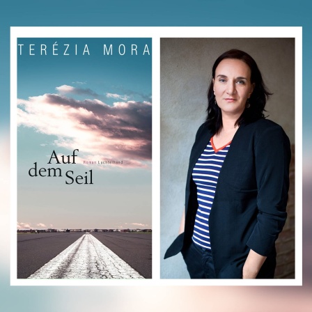 Collage Autorin Tereza Mora &amp; Cover: Auf dem Seil