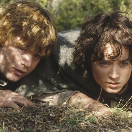 Frodo und Sam im Film &#034;Der Herr der Ringe: Die zwei Türme&#034;