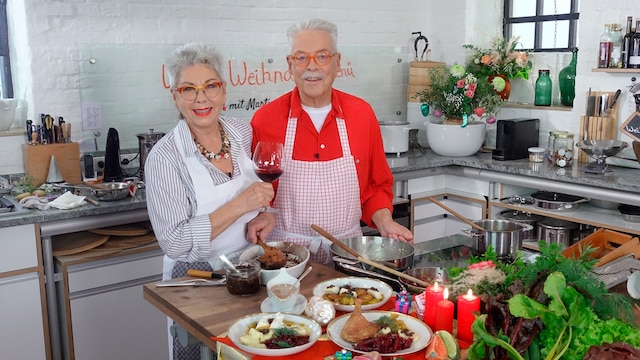 Martina und Moritz bereiten ein Weihnachtsmenü in drei Varianten zu