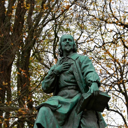 Das Jakob-Böhme-Denkmal im Park des Friedens Görlitz