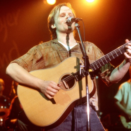 Herbert Grönemeyer bei einem Konzertauftritt im Oktober 1984 in München.