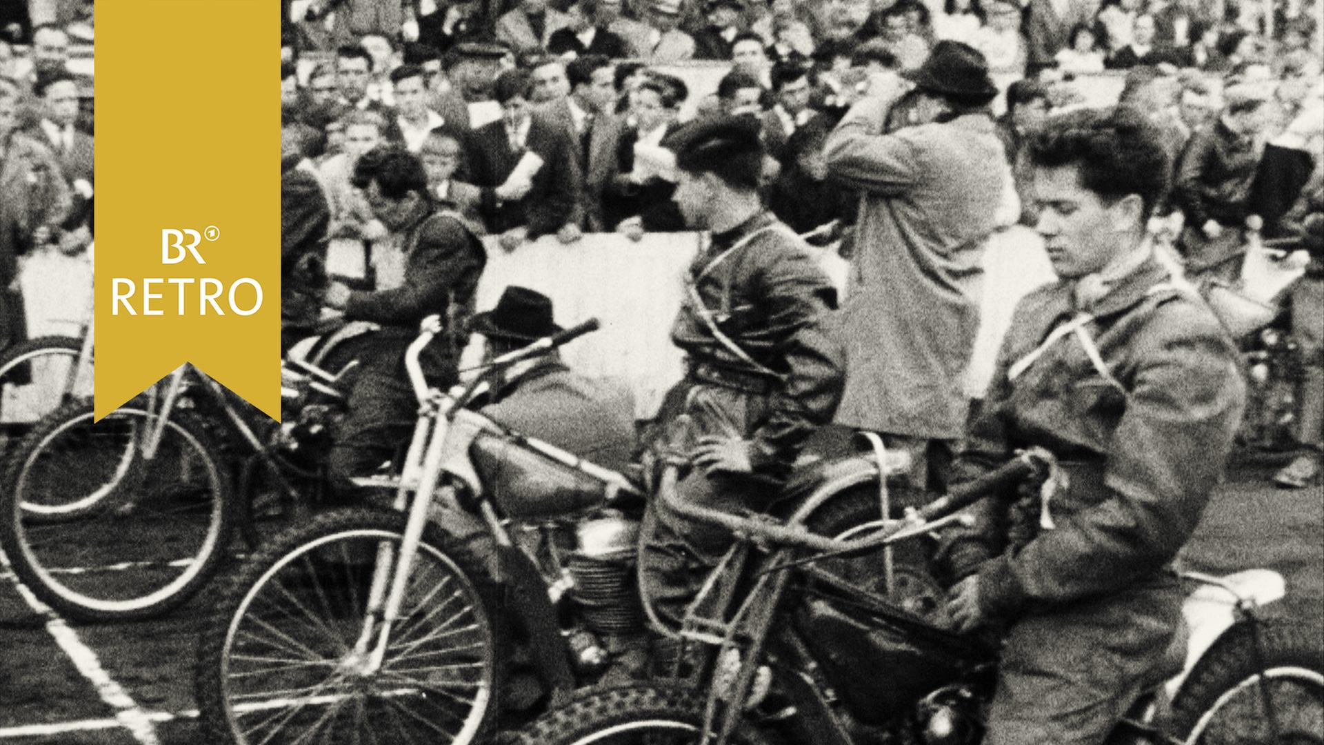 Br Retro Motorradrennen Auf Der Speedway Sandbahn In Abensberg 1961 Ard Mediathek