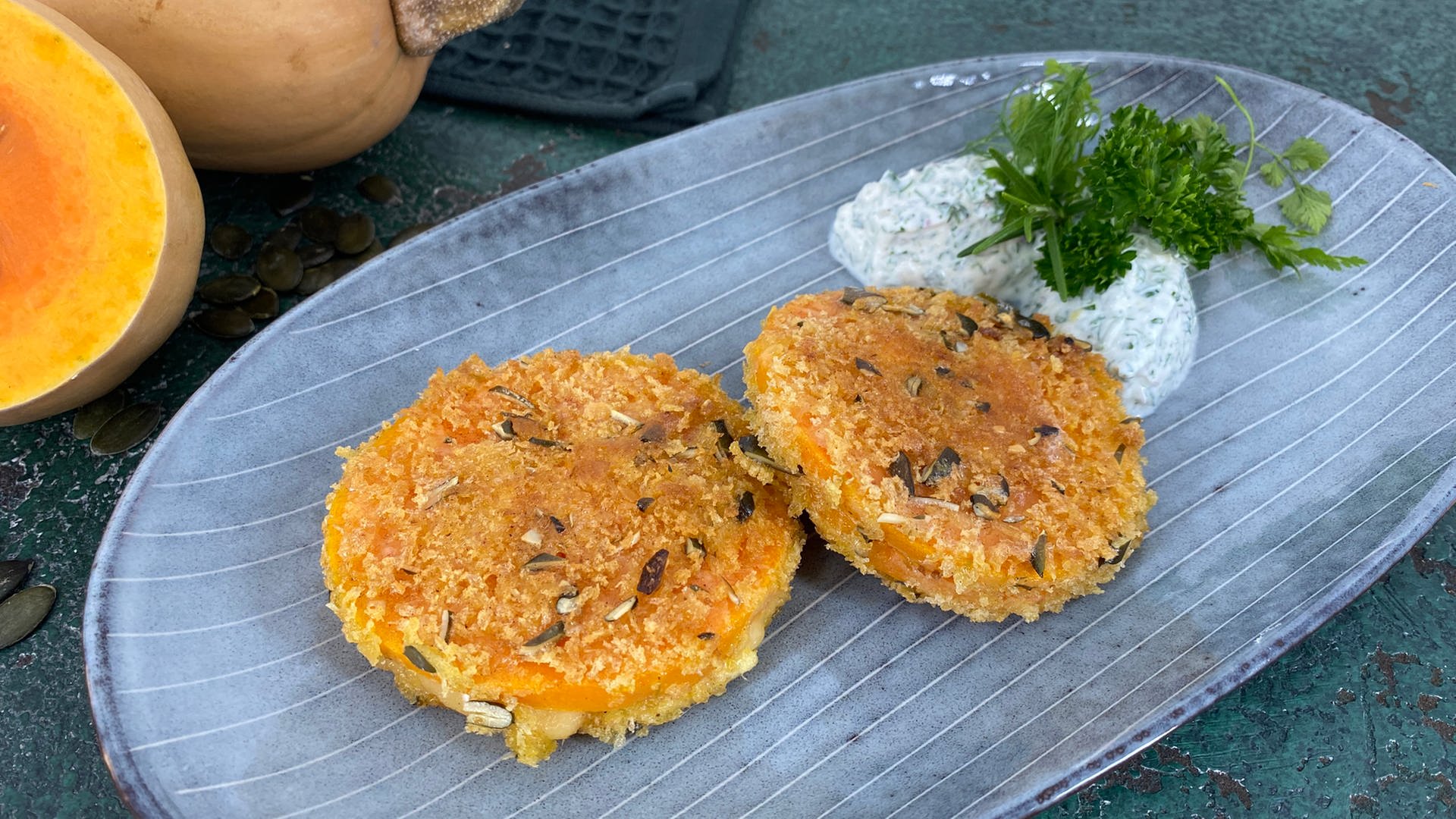 Kaffee Oder Tee: Rezept: Kürbis-Cordon Bleu Mit Kräuterquark | ARD ...