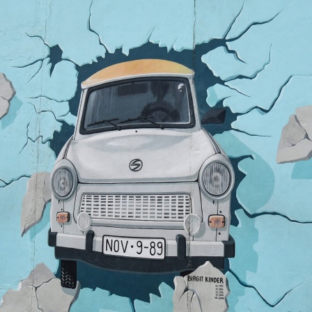 Open-Air-Galerie, das längste noch erhaltene Teilstück der Berliner Mauer in Berlin-Friedrichshain