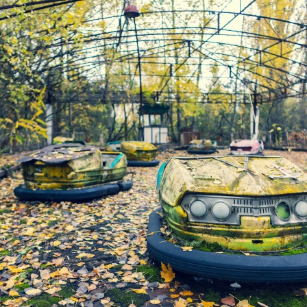 Verlassener Ort in der Nähe von Tschernobyl.