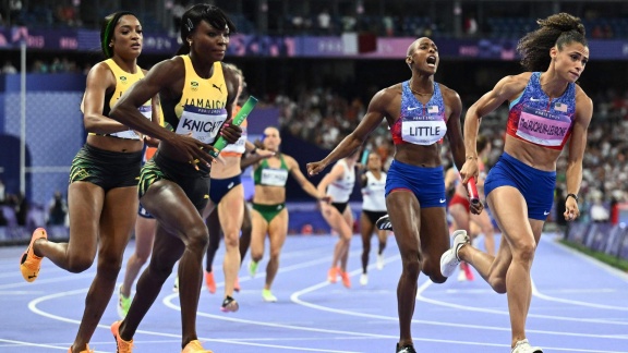 Sportschau Olympia 2024 - Leichtathletik - Das Finale Der 4x400m-staffel Der Frauen