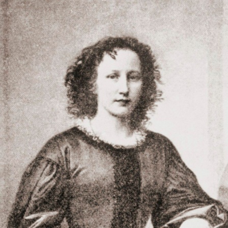 Die Bildhauerin Elisabet Ney in ihrem Atelier. Die in Münster geborene Ney zählte zu den wenigen Künstlerinnen, die im 19. Jahrhundert von ihrer Arbeit leben konnten.