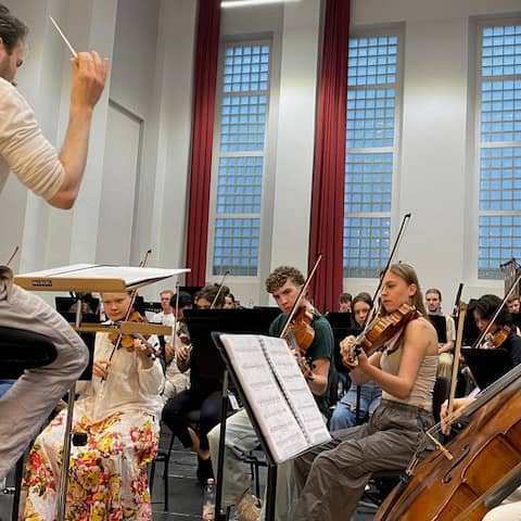 Orchester-Workshop an der "European Youth Orchestra Academy"