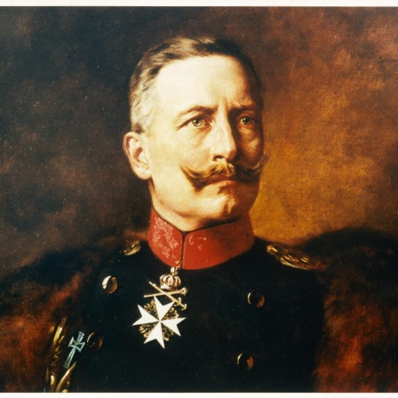Eine Porträtaufnahme des deutschen Kaisers Wilhelm II. 