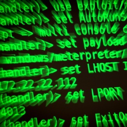 ILLUSTRATION - Buchstaben und Zahlen leuchten auf einem Bildschirm, auf dem ein Hacker-Programm geöffnet ist.