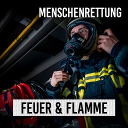 Feuerwehrmann mit Atemmaske