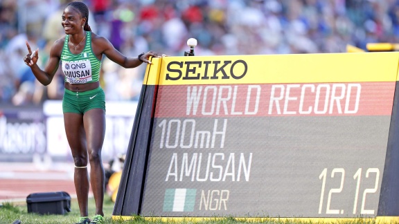 Sportschau - 12,12 Sekunden! Amusan Mit Weltrekord über 100-meter-hürden